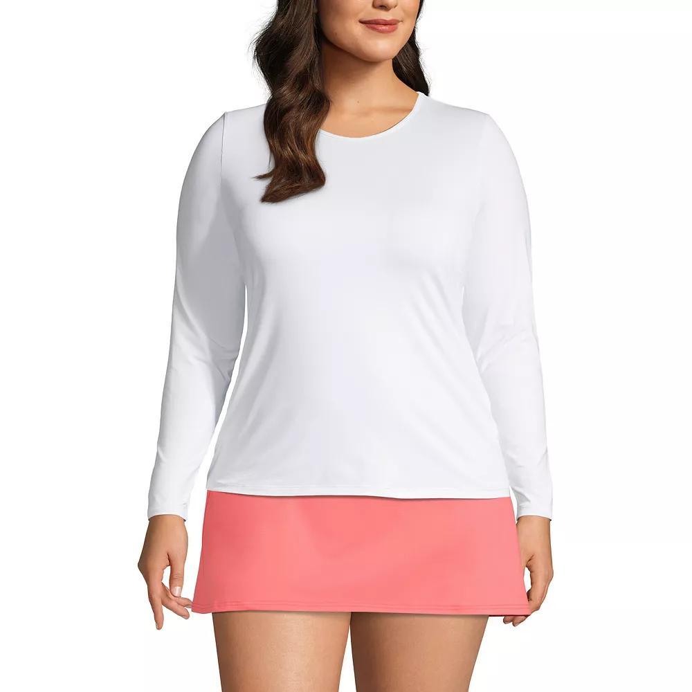 Petite Lands' End UPF 50 Long Sleeve Rash Guard, Women's,  Product Image