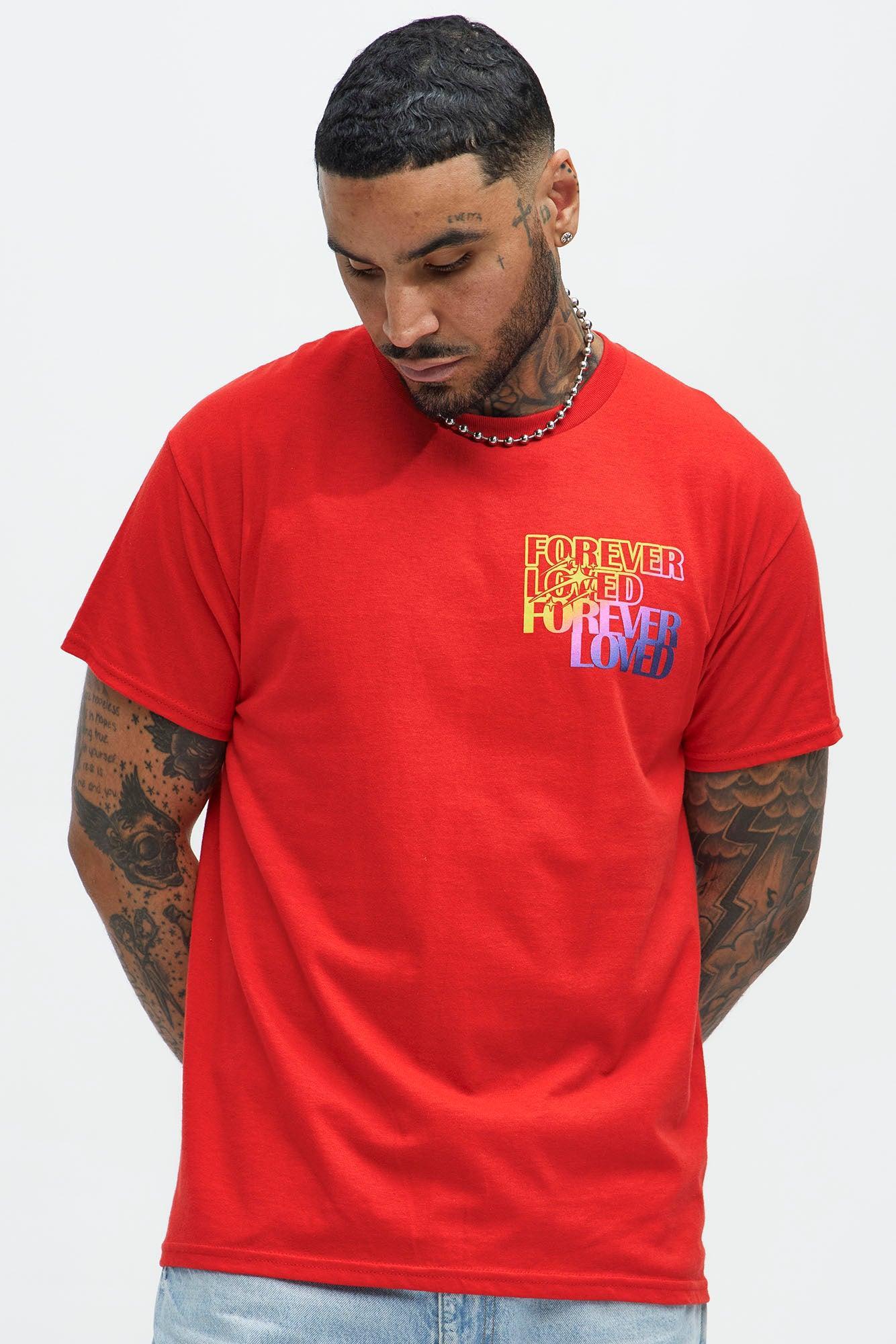 Forever Loved Short Sleeve Tee - Red Product Image