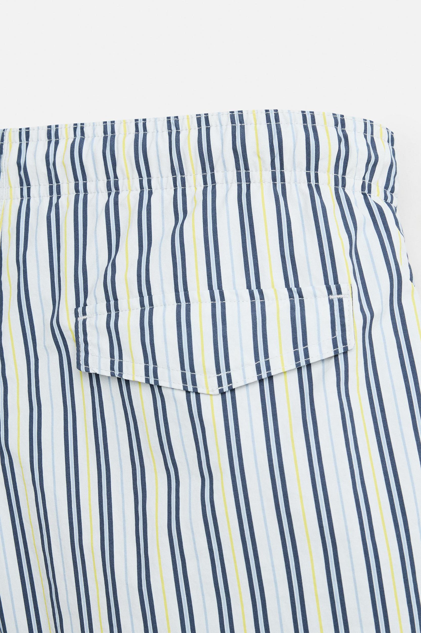 STRIPED MID-LENGTH SWIMSUIT Product Image