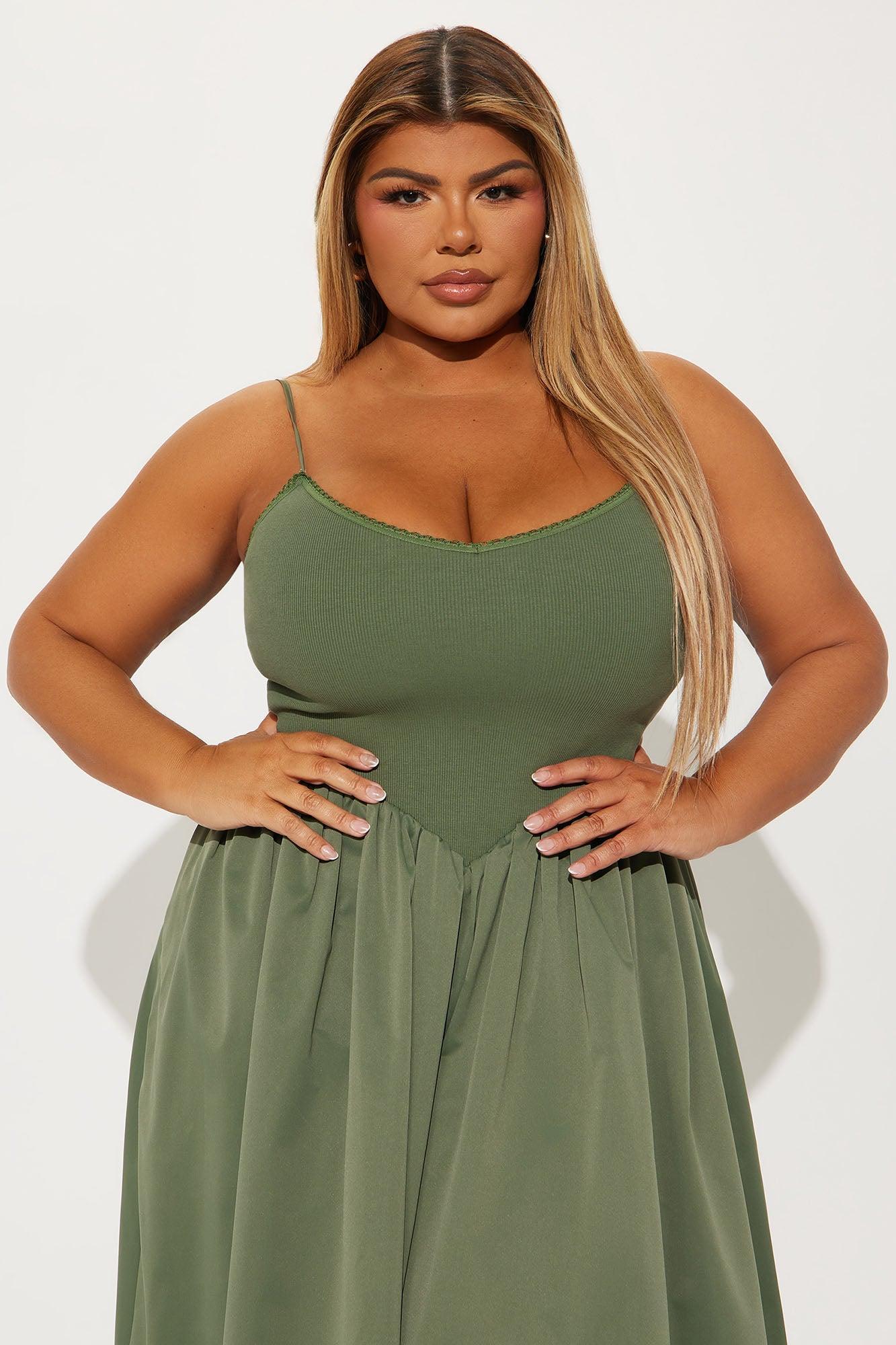 Classic Midi Dress - Olive Product Image
