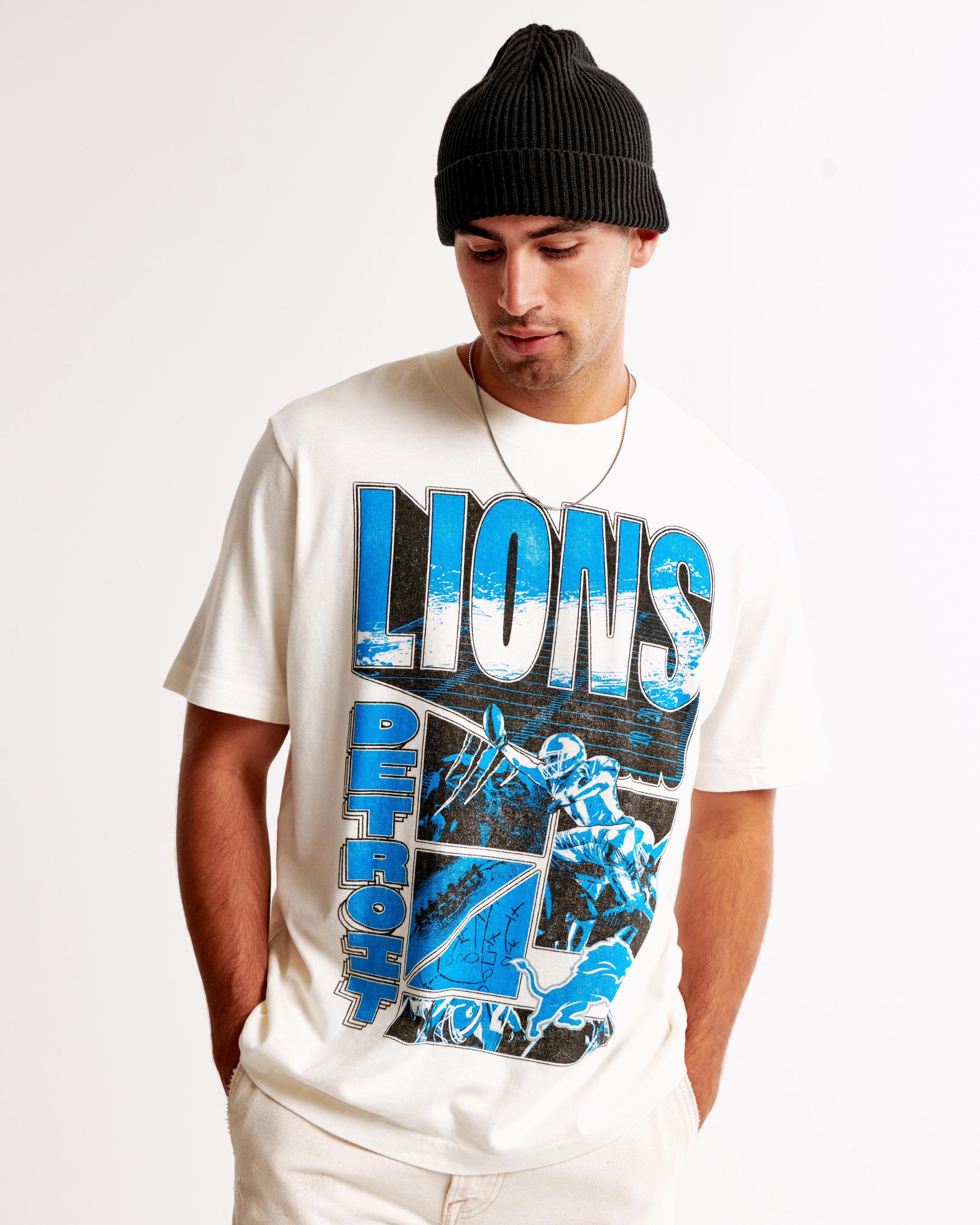 Detroit Lions Vintage-Inspired Graphic Tee Product Image