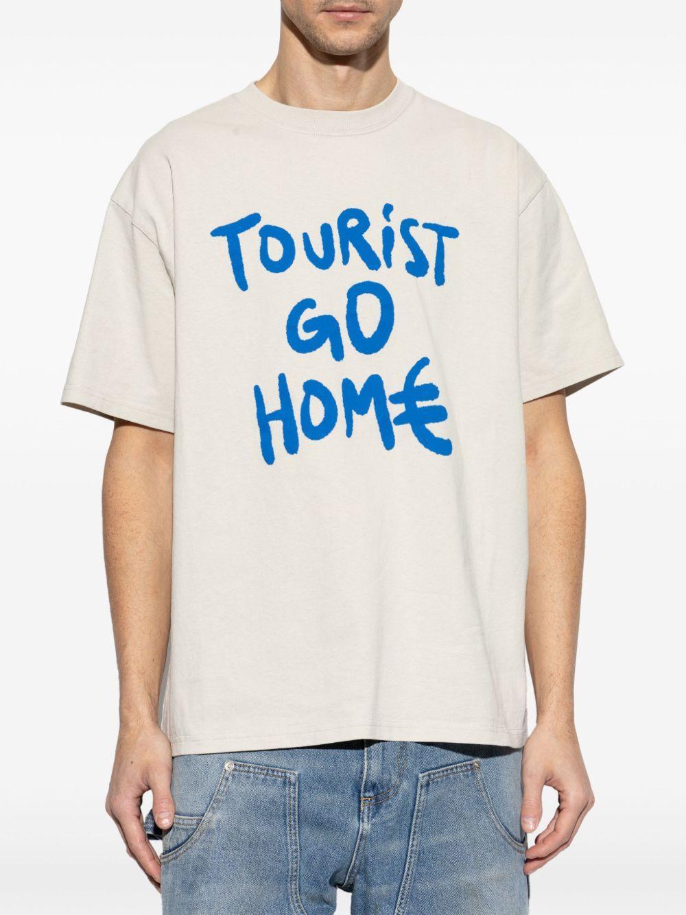 slogan-print T-shirt Product Image