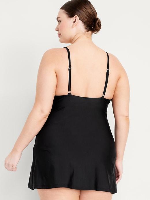 Twist-Front Swim Dress Product Image