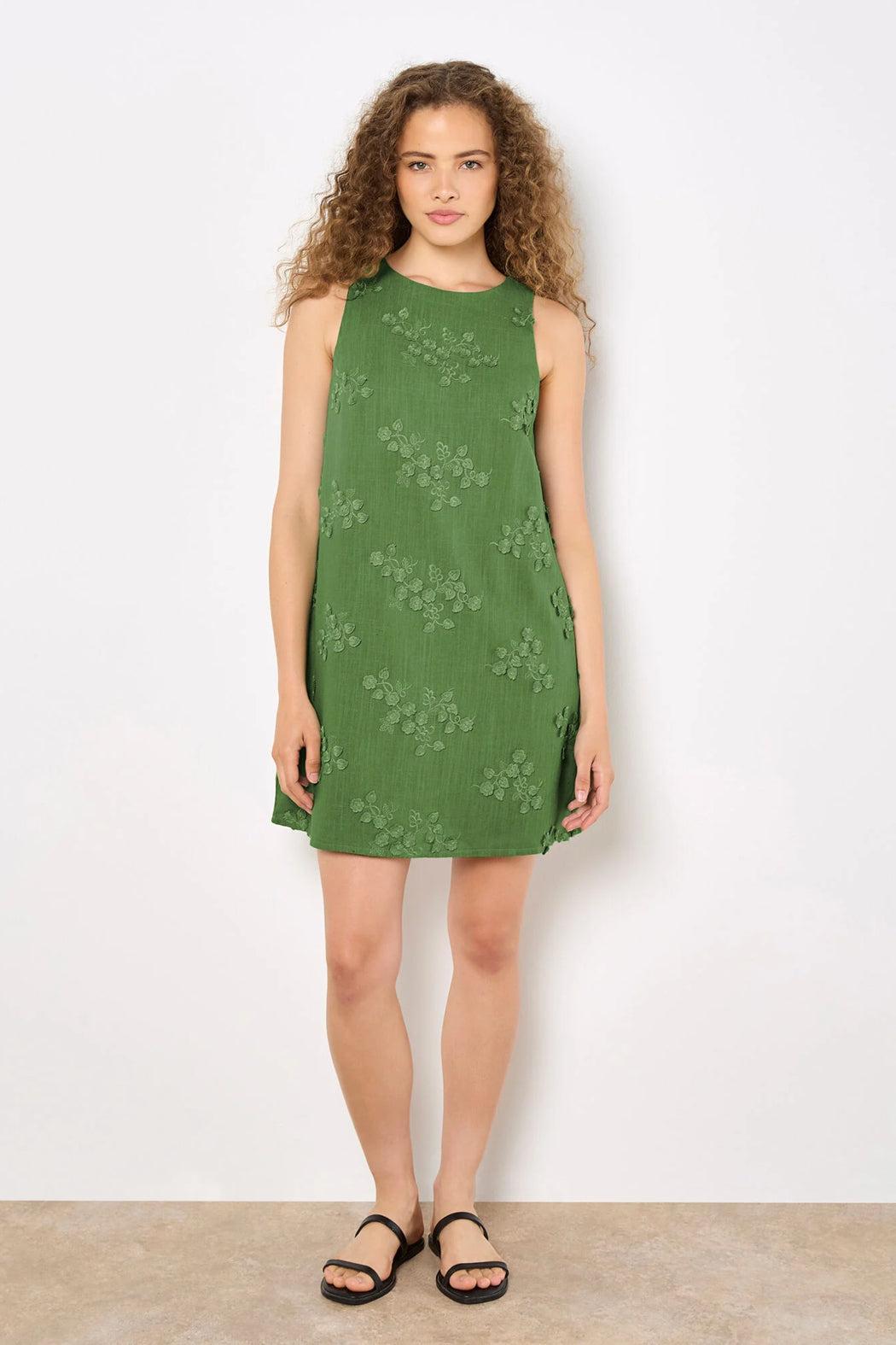 Floral Embroidered Shift Mini Dress Product Image