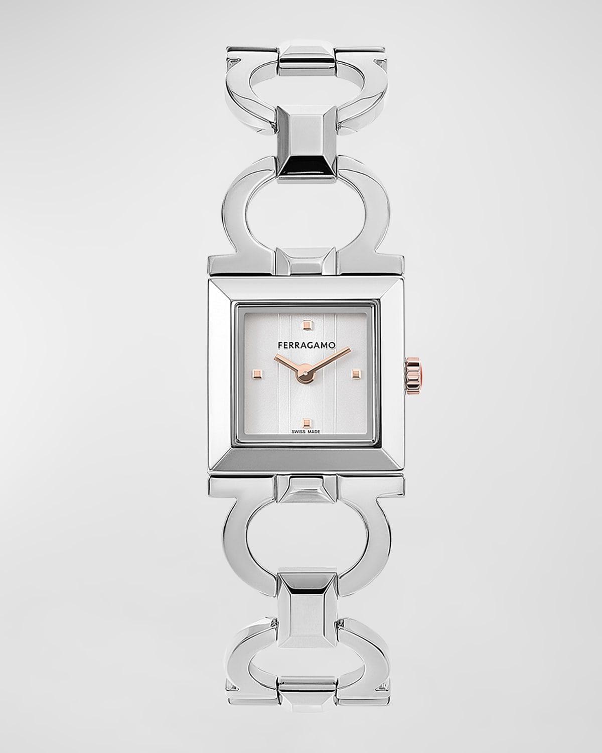 20mm Double Gancini Square Watch with Bracelet Strap Product Image