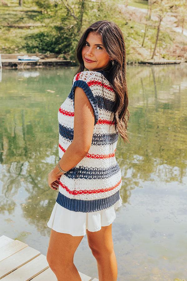 Lake Days Knit Stripe Top Product Image