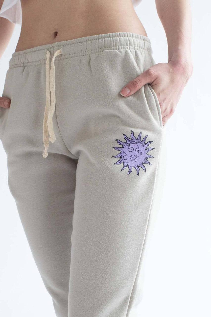 Beige Cosmic Joggers Product Image