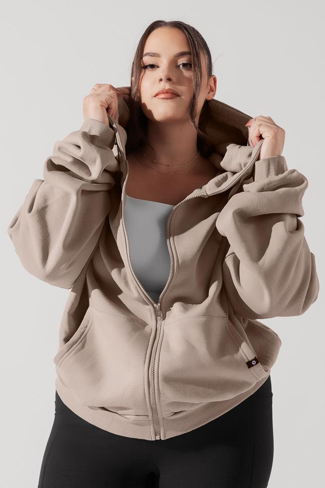 Zip Cloud Hoodie - Heather Grey Product Image