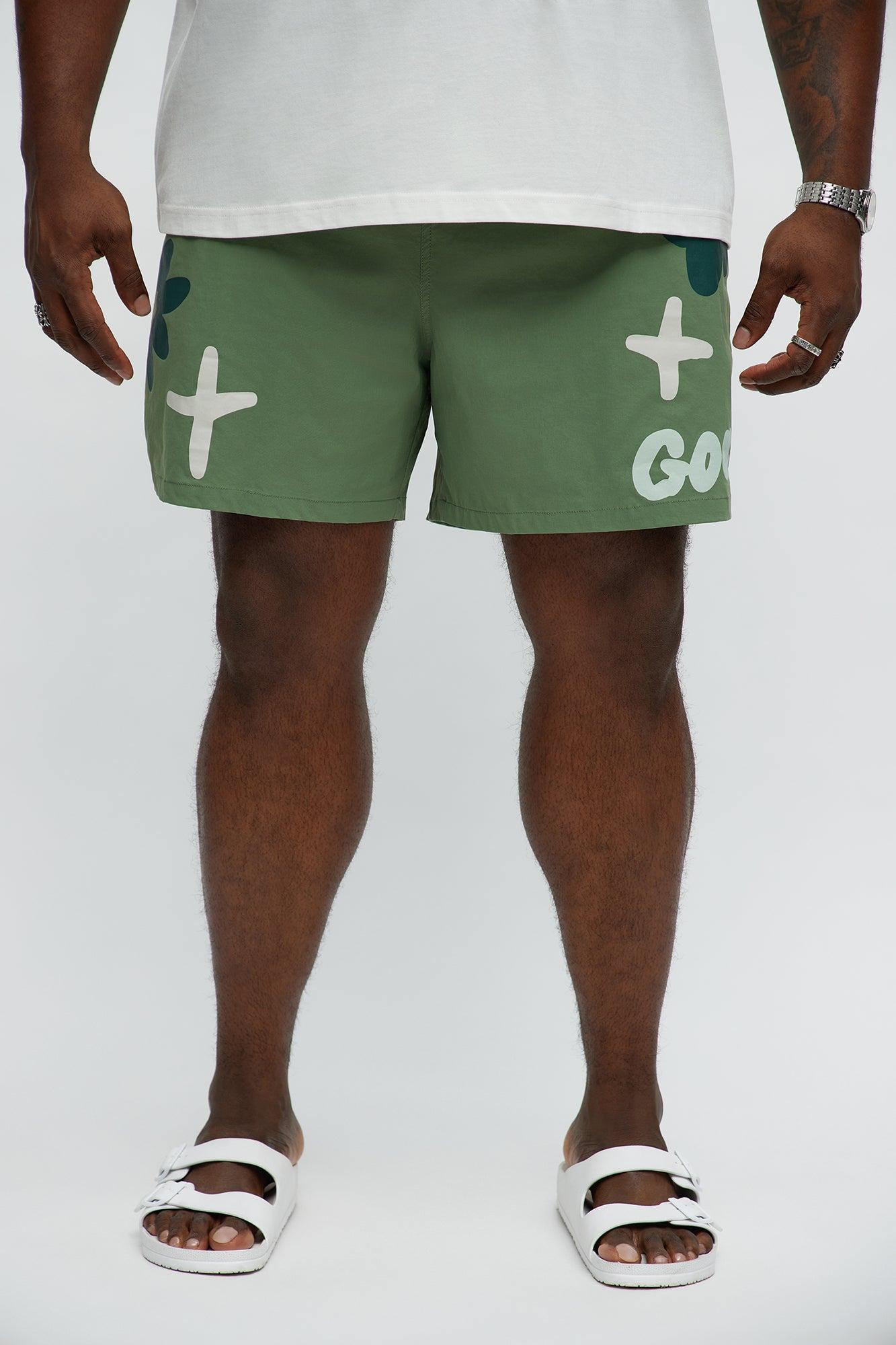 Goat And All Swim Mid Trunk - Sage Product Image