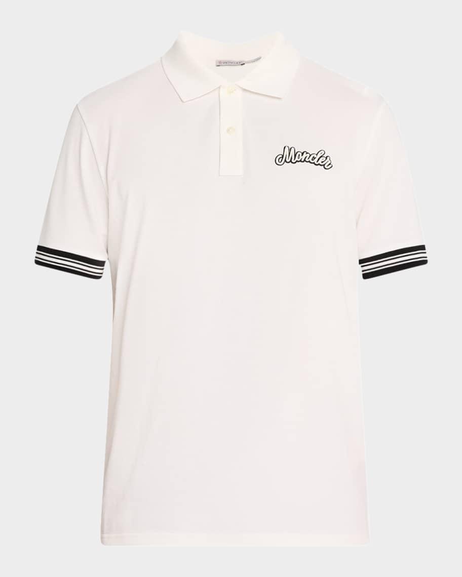 Mens Cotton Logo Polo Shirt Product Image