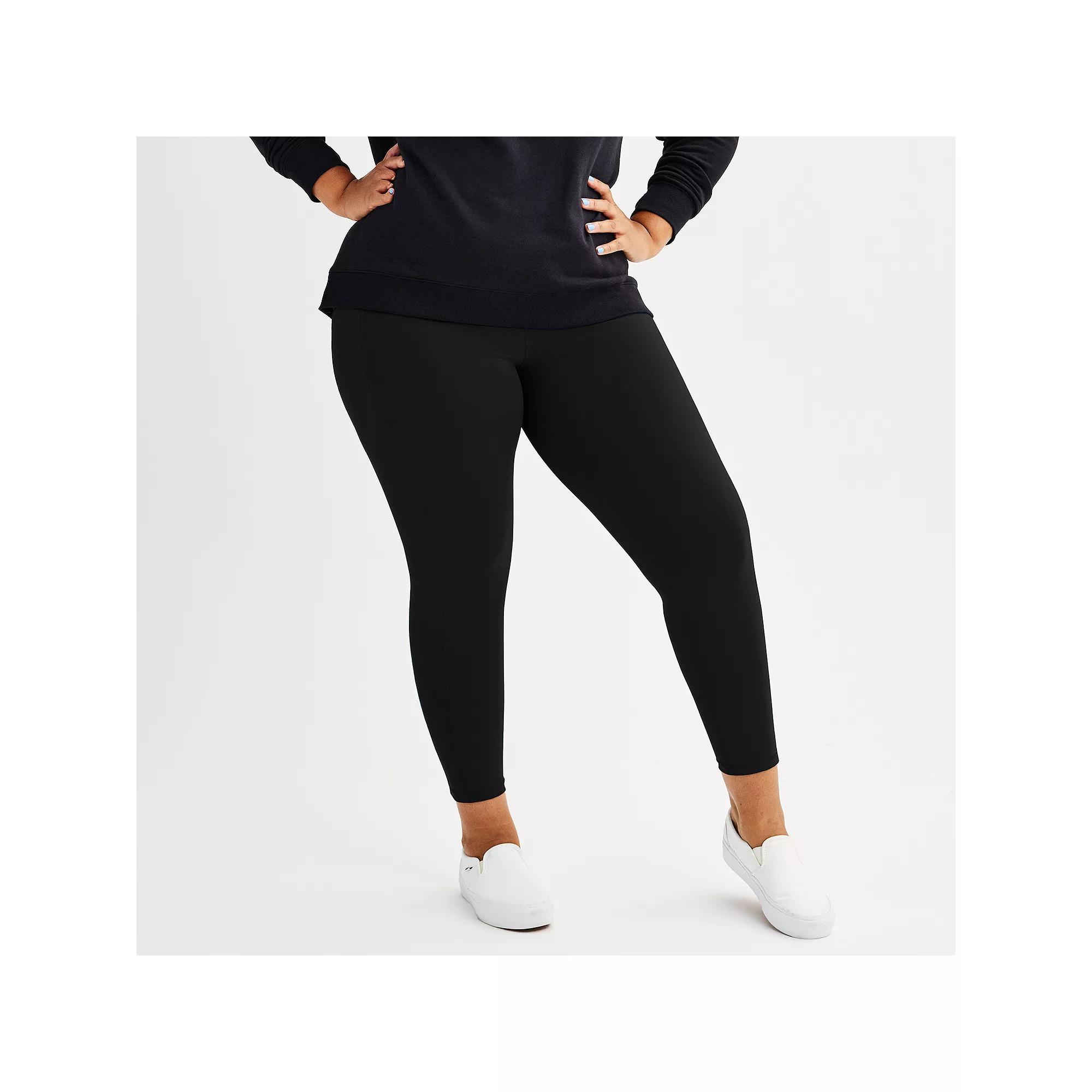 Plus Size Tek Gear Adaptive Ultrastretch High-Rise 7/8th Leggings, Womens Product Image