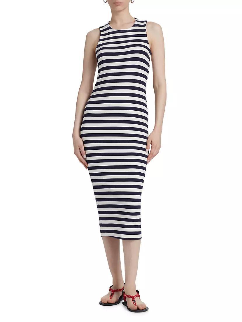 Nura Striped Racerback Midi-Dress Product Image