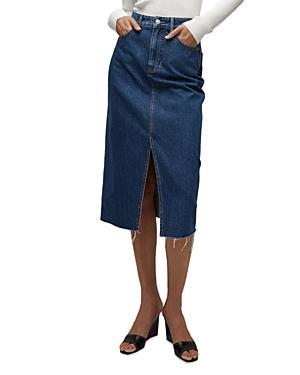 Womens Victoria Stretch Denim Long Skirt Product Image