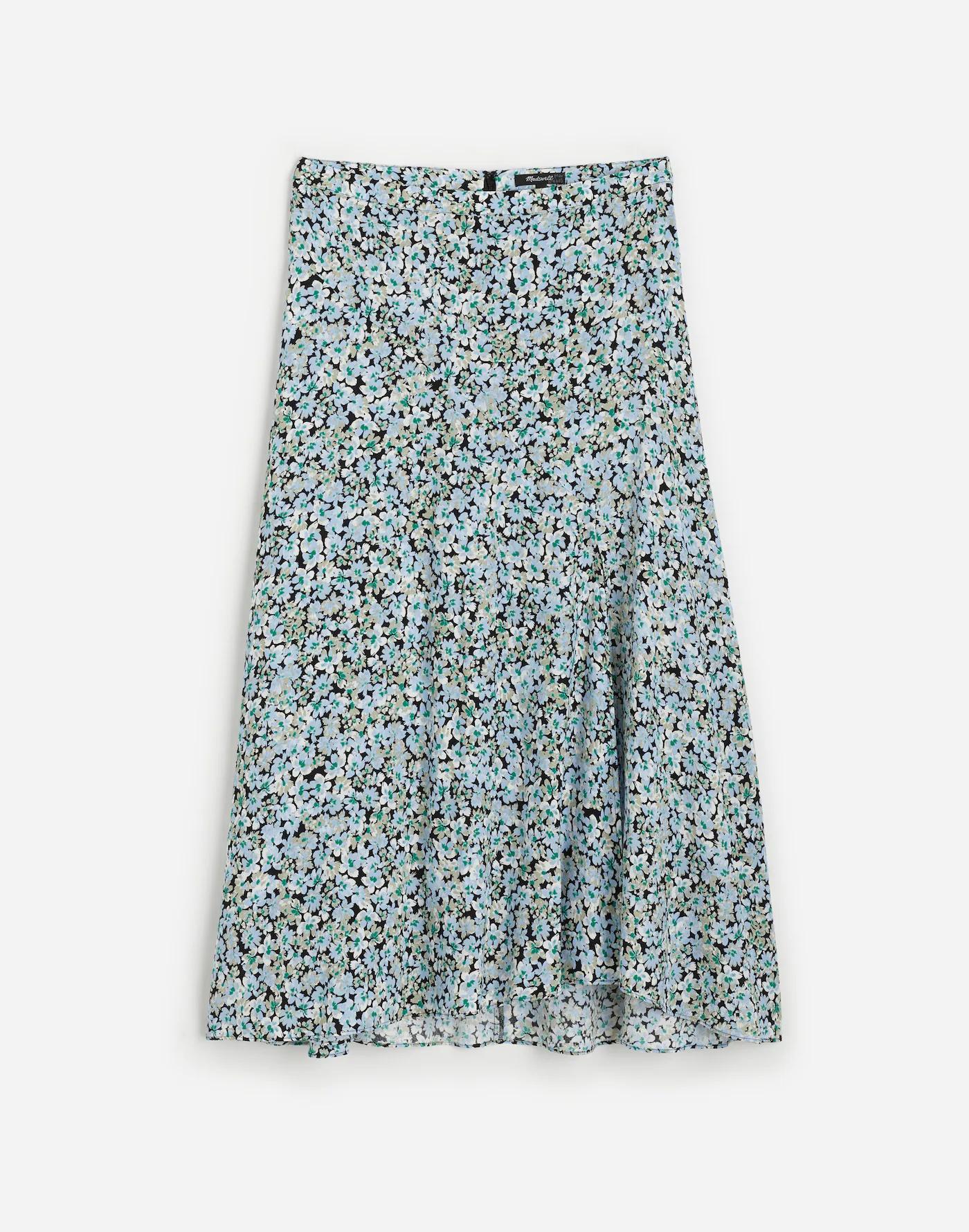 Midi Slip Skirt in Floral Product Image