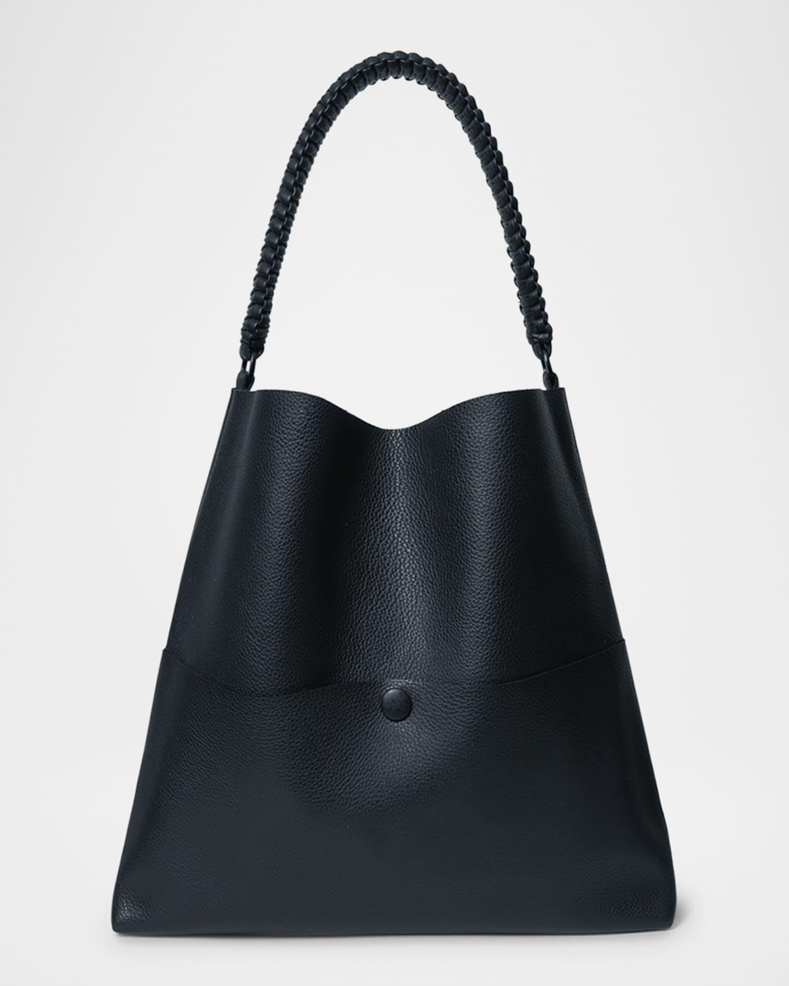 Slim Medium Grained Leather Tote Bag Product Image