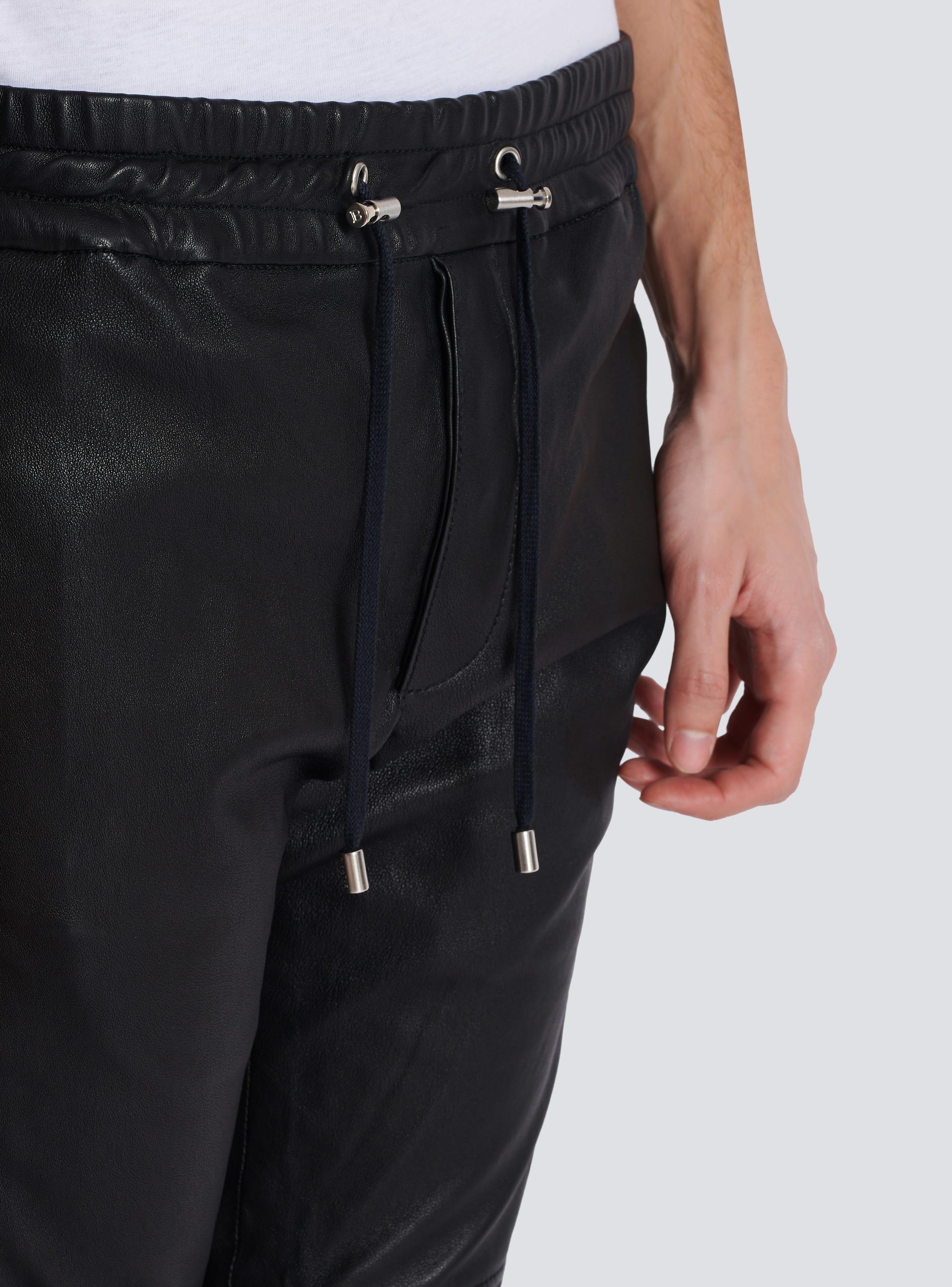 Leather biker trousers Product Image