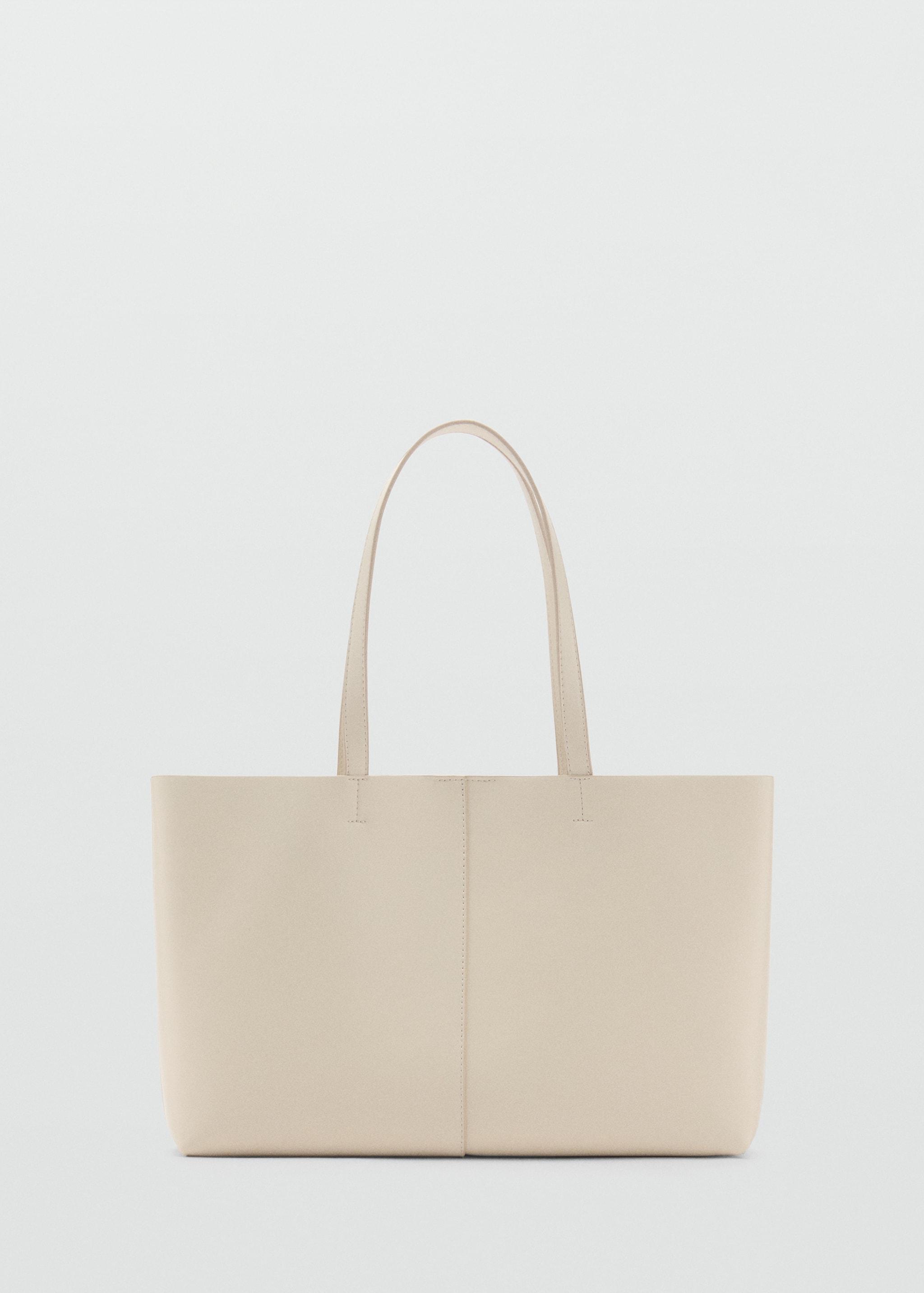 Leather-effect shopper bag - Women | MANGO USA Product Image