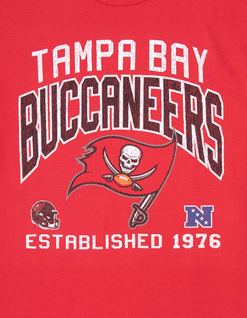 47 BRAND Tampa Bay Buccaneers Turned Up Mens Tee - RED Product Image