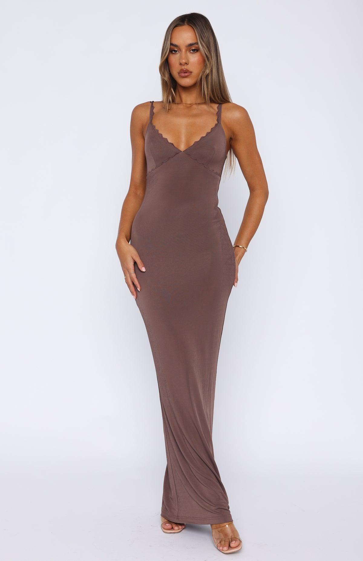 Only The Young Maxi Dress Mocha Product Image