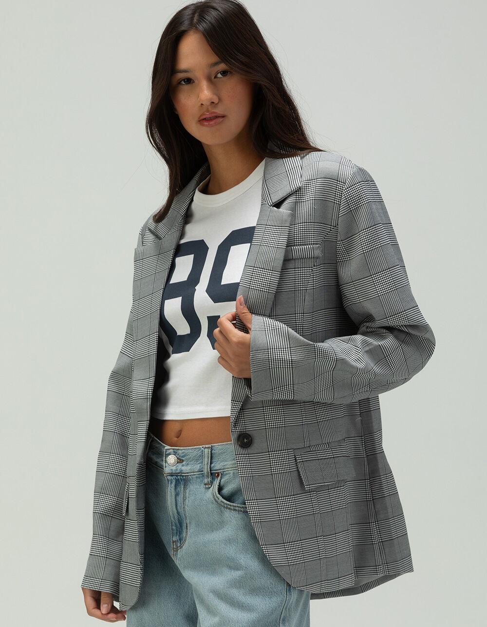 RSQ Womens Plaid Blazer Product Image