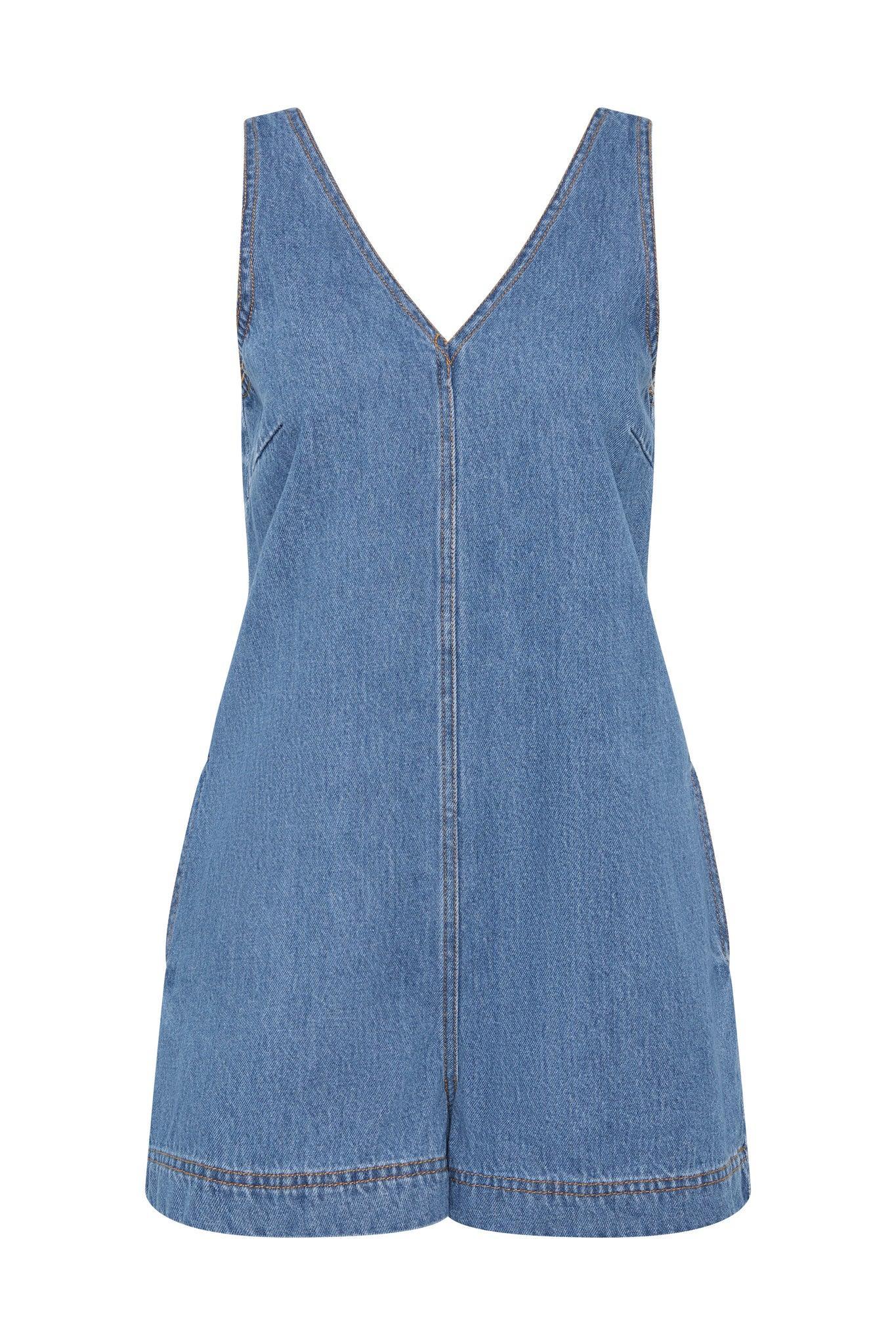 Sunray Denim Playsuit Product Image