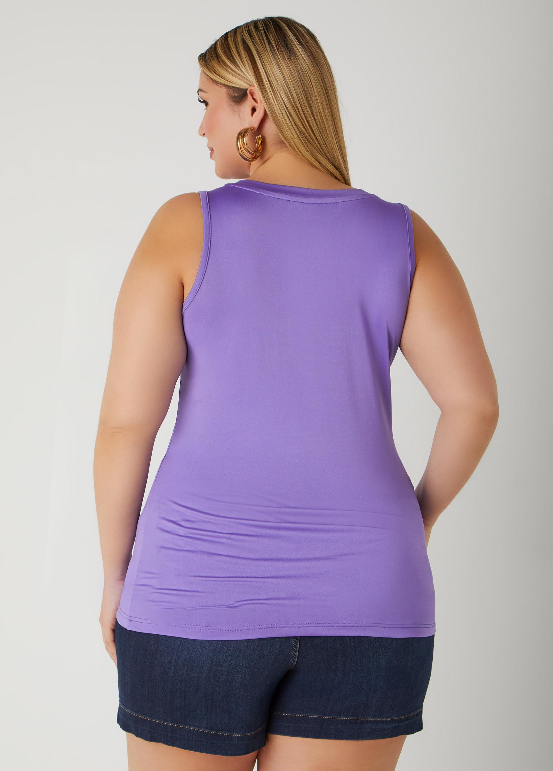 Plus Size Basic Knit Tank Top Ashley Stewart Product Image