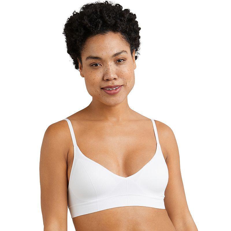 Maidenform® M Wireless Stretch Rib Bralette DM2303, Women's, Size: Small, White Product Image