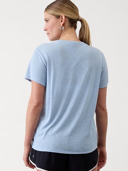 Getaway Linen Blend Tee Product Image