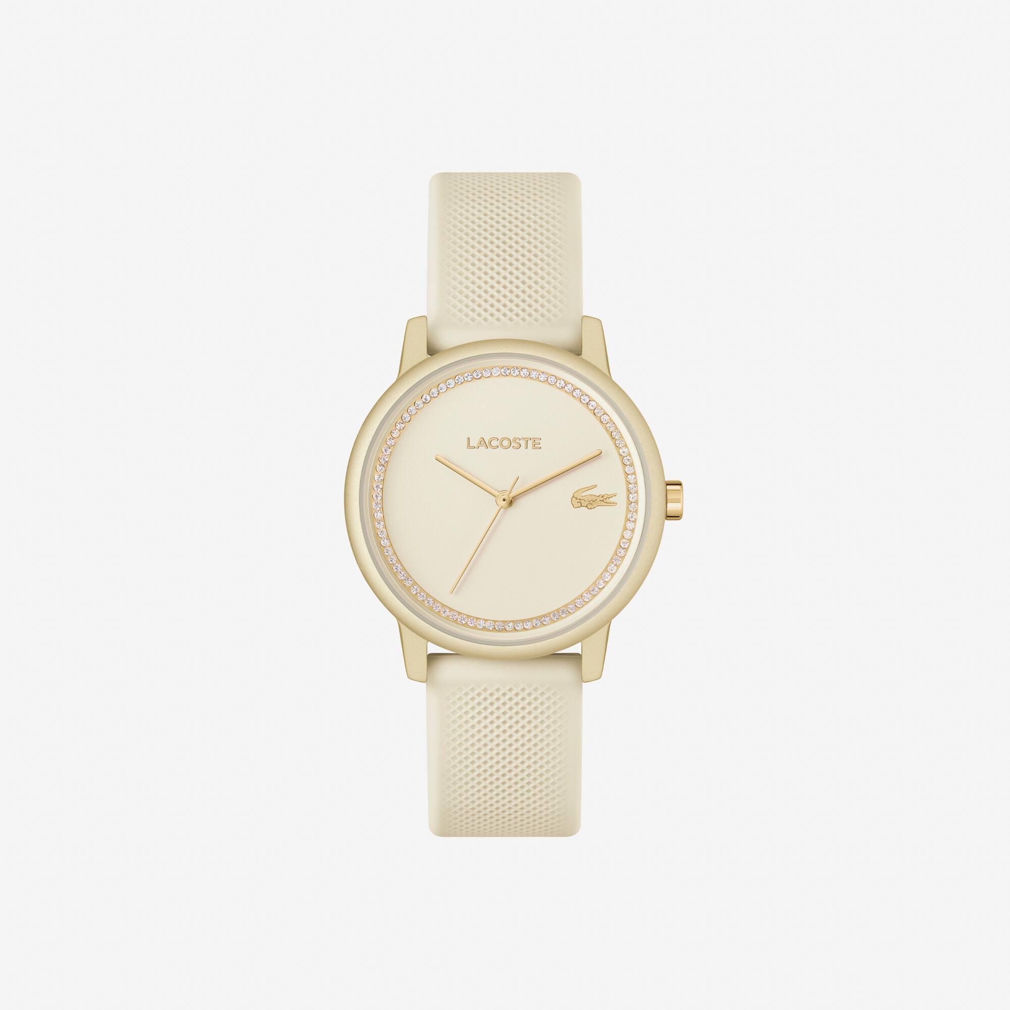 Lacoste.12.12 Go 3 Hands Watch Champagne Silicone Product Image