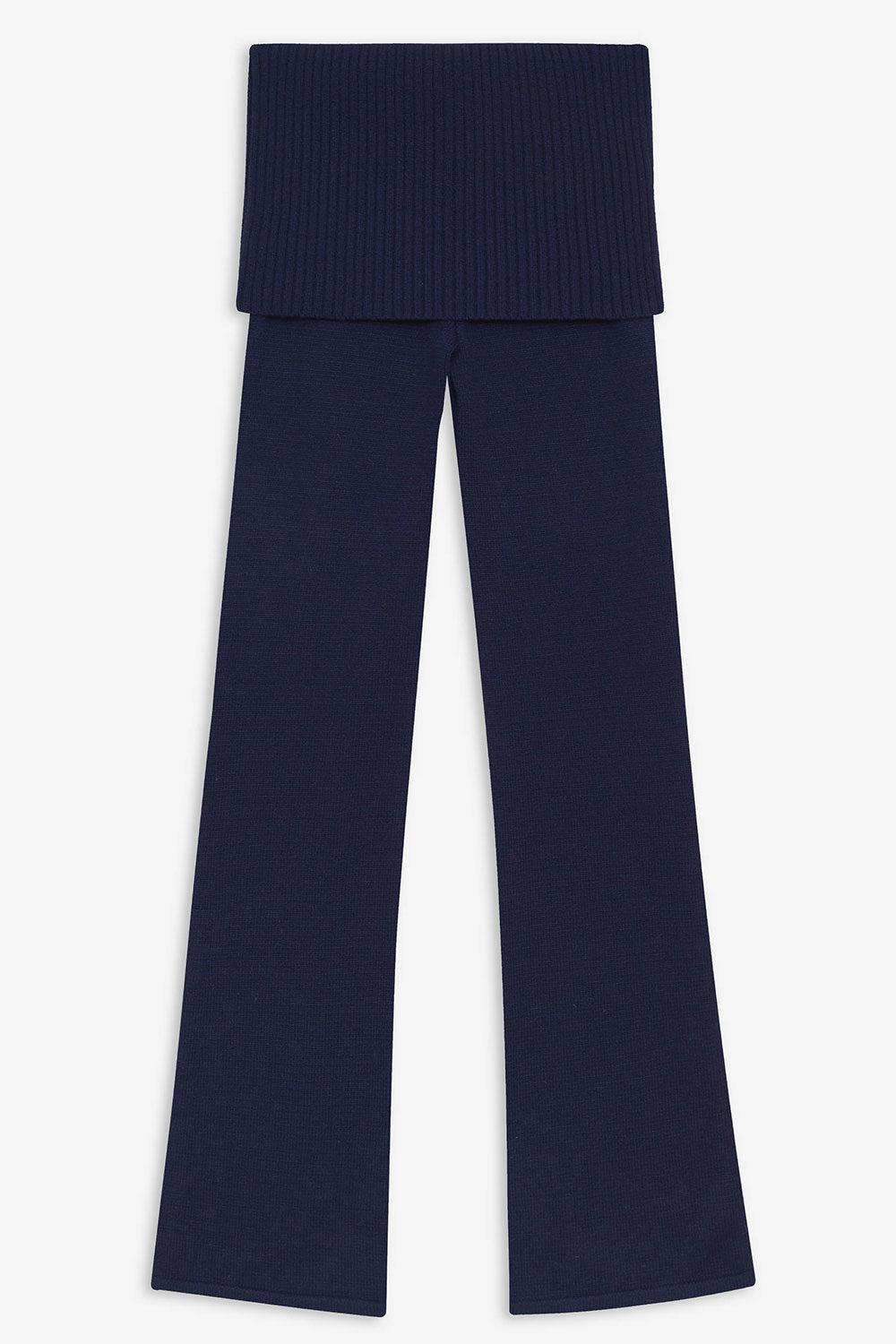 Mason Cloud Knit Flare Pant - Luna Blue Product Image