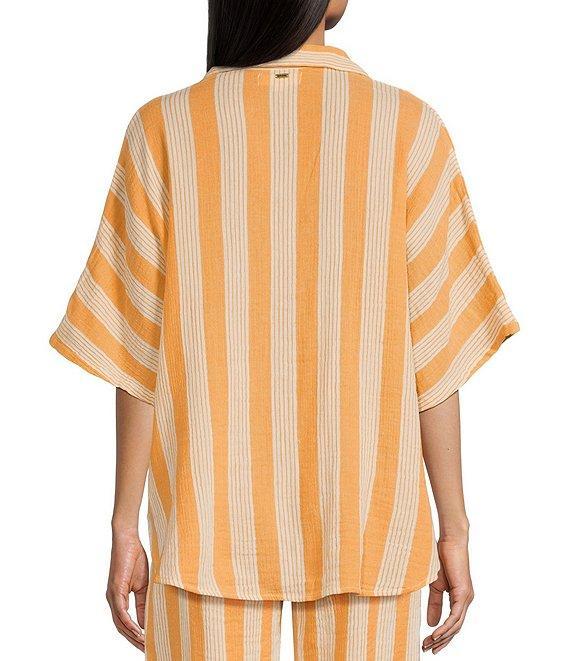 Rip Curl Premium Surf Striped Short Sleeve Button Front Coordinating Shirt Product Image