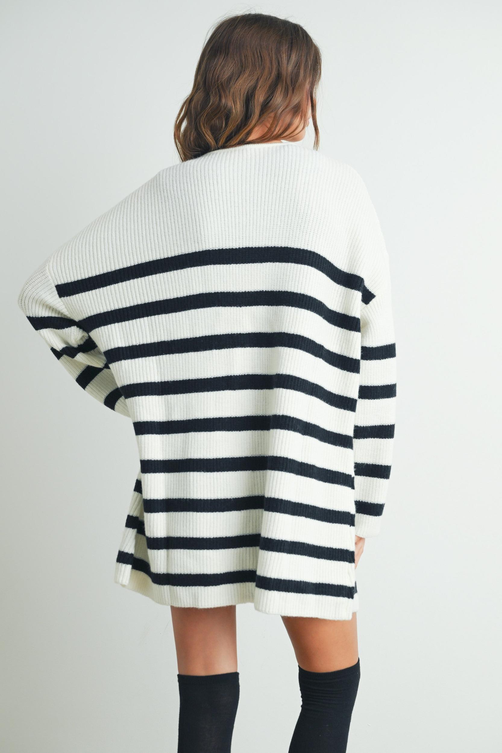 Stripe Knitted Stripe Cardigan Product Image