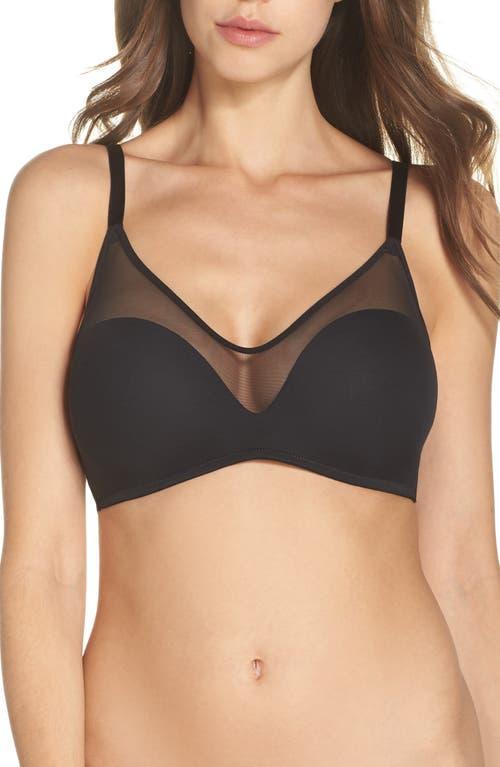 Womens Sheer Illusion Wireless Bra Product Image