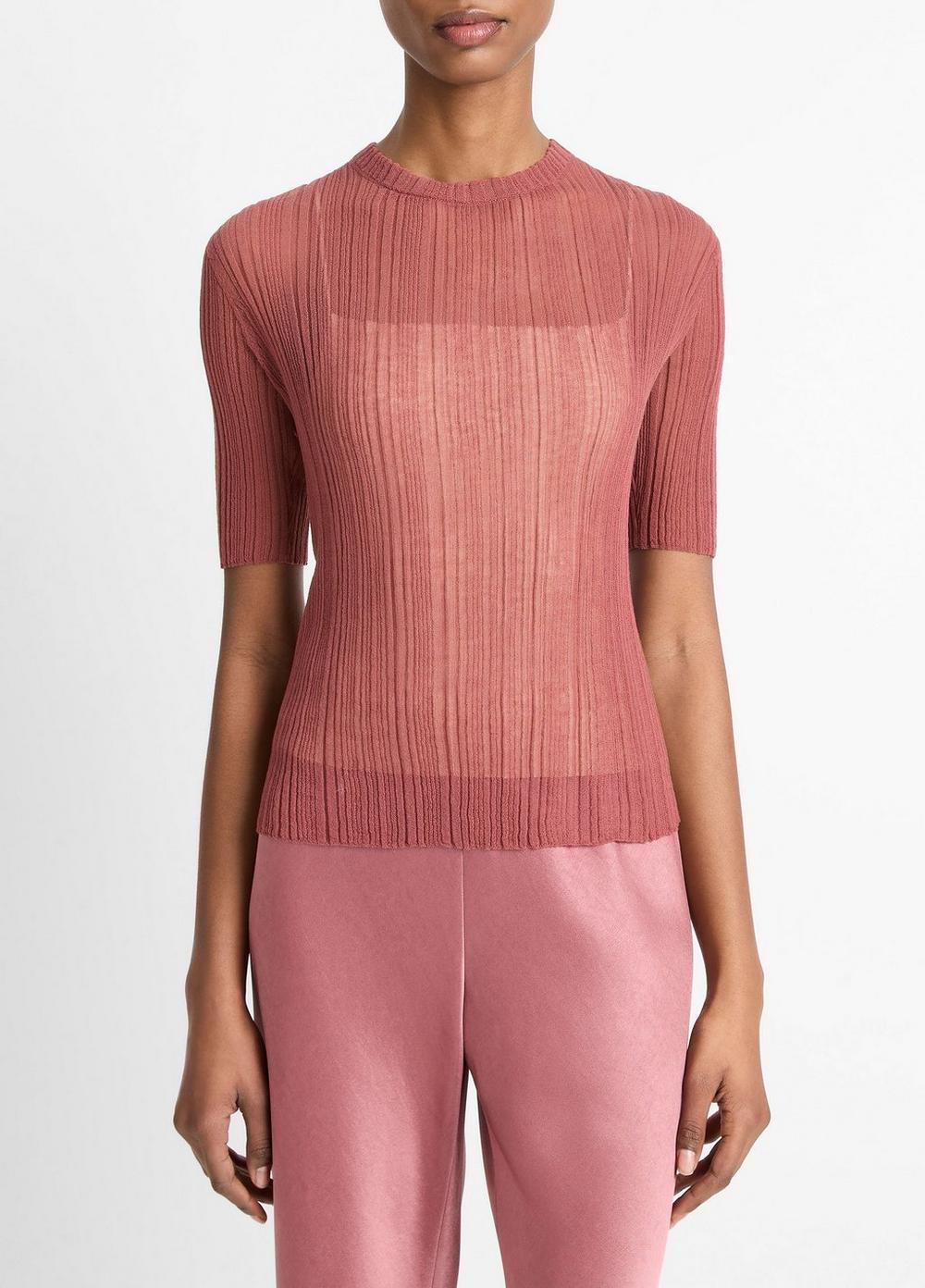 Italian Cotton-Blend Double-Layer Top Product Image