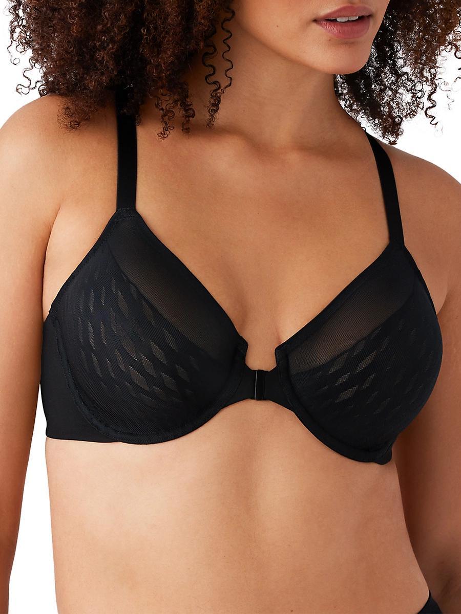 Womens Elevated Allure Front-Close Underwire Bra Product Image