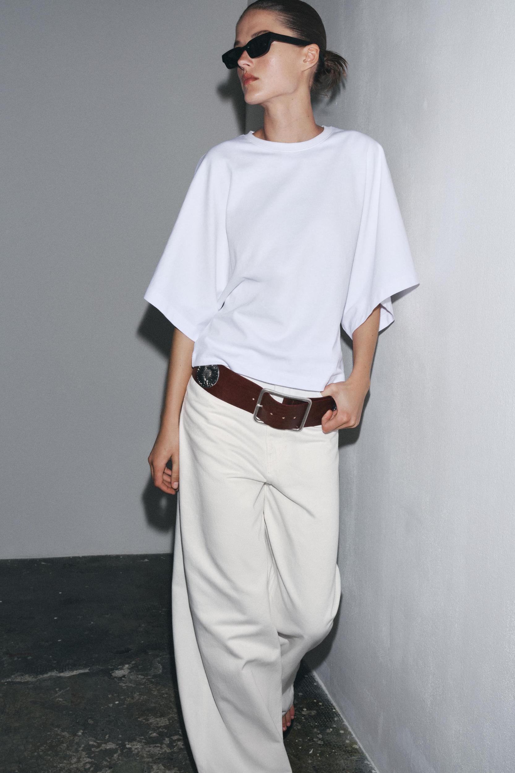 WASHED CAPE SLEEVE T-SHIRT Product Image