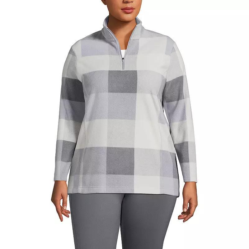 Plus Size Lands End 1/4-Zip Fleece Pullover, Womens Product Image