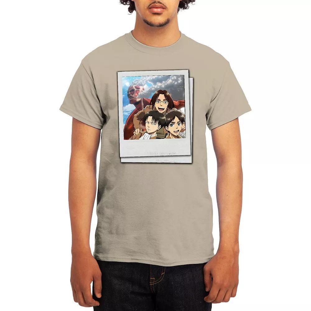 Men's Attack on Titan Group Instant Photo Tee, Boy's, Size: Small, Blue Product Image