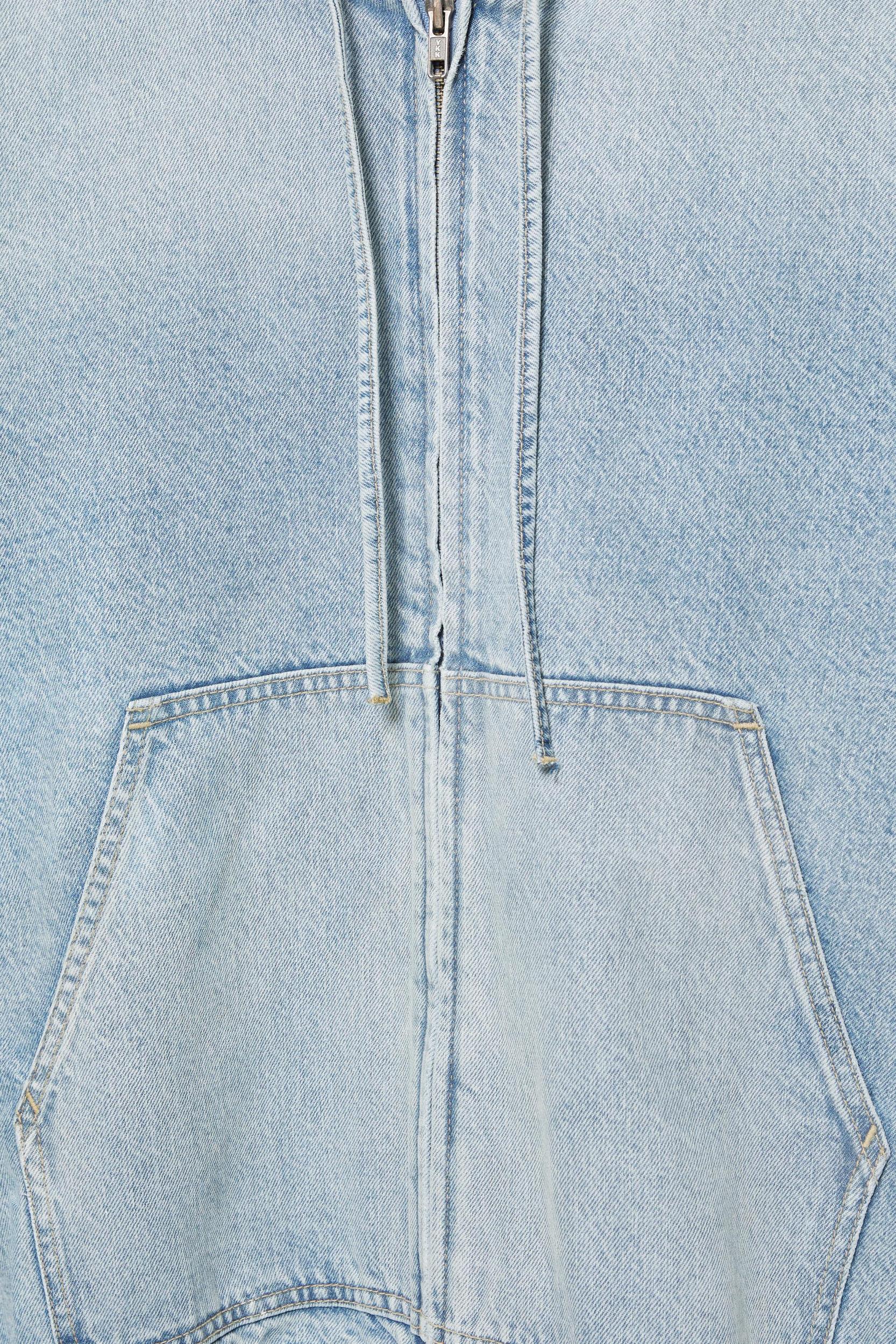 Denim hooded jacket Product Image