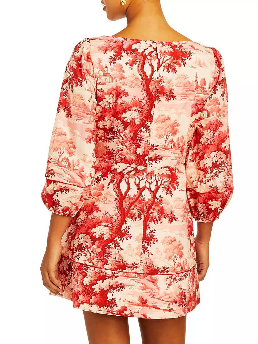 Valeria Floral Puff Sleeve Minidress Product Image