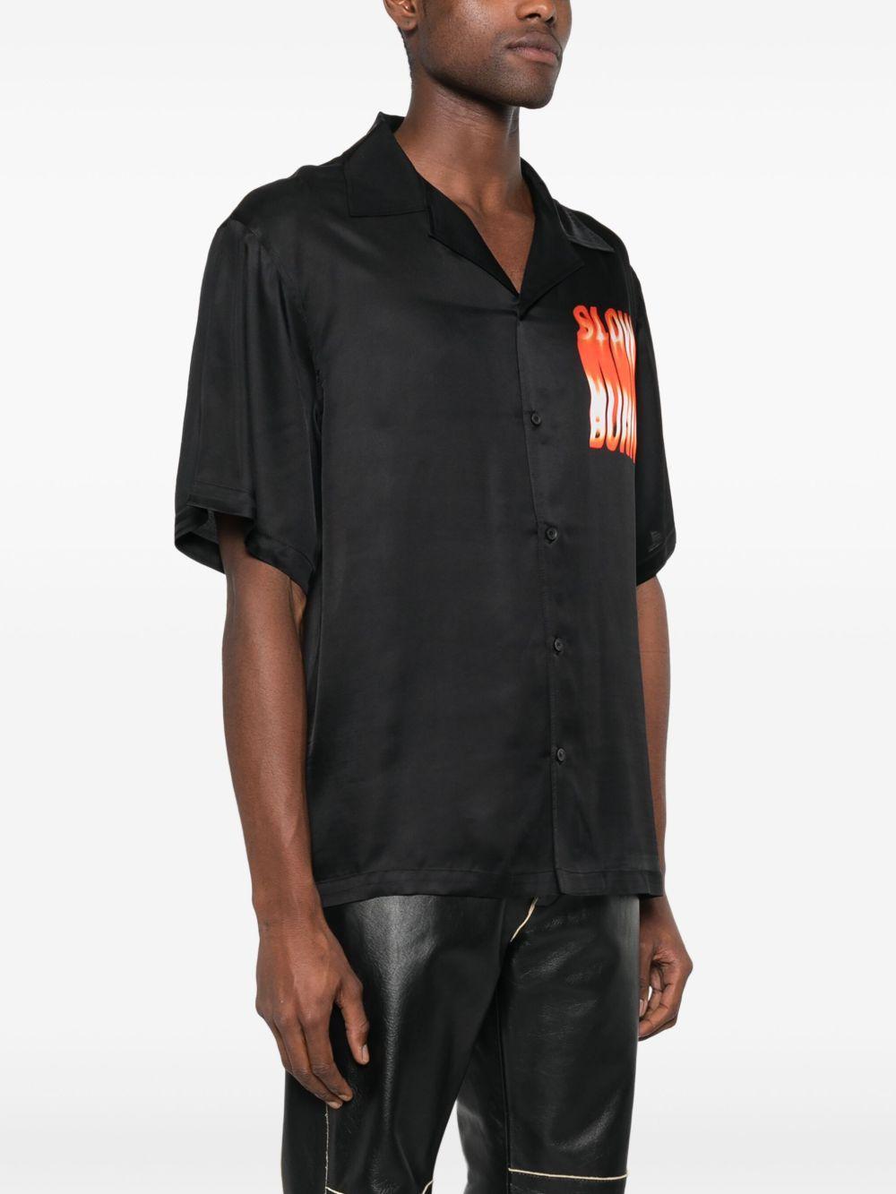 slogan-print shirt Product Image