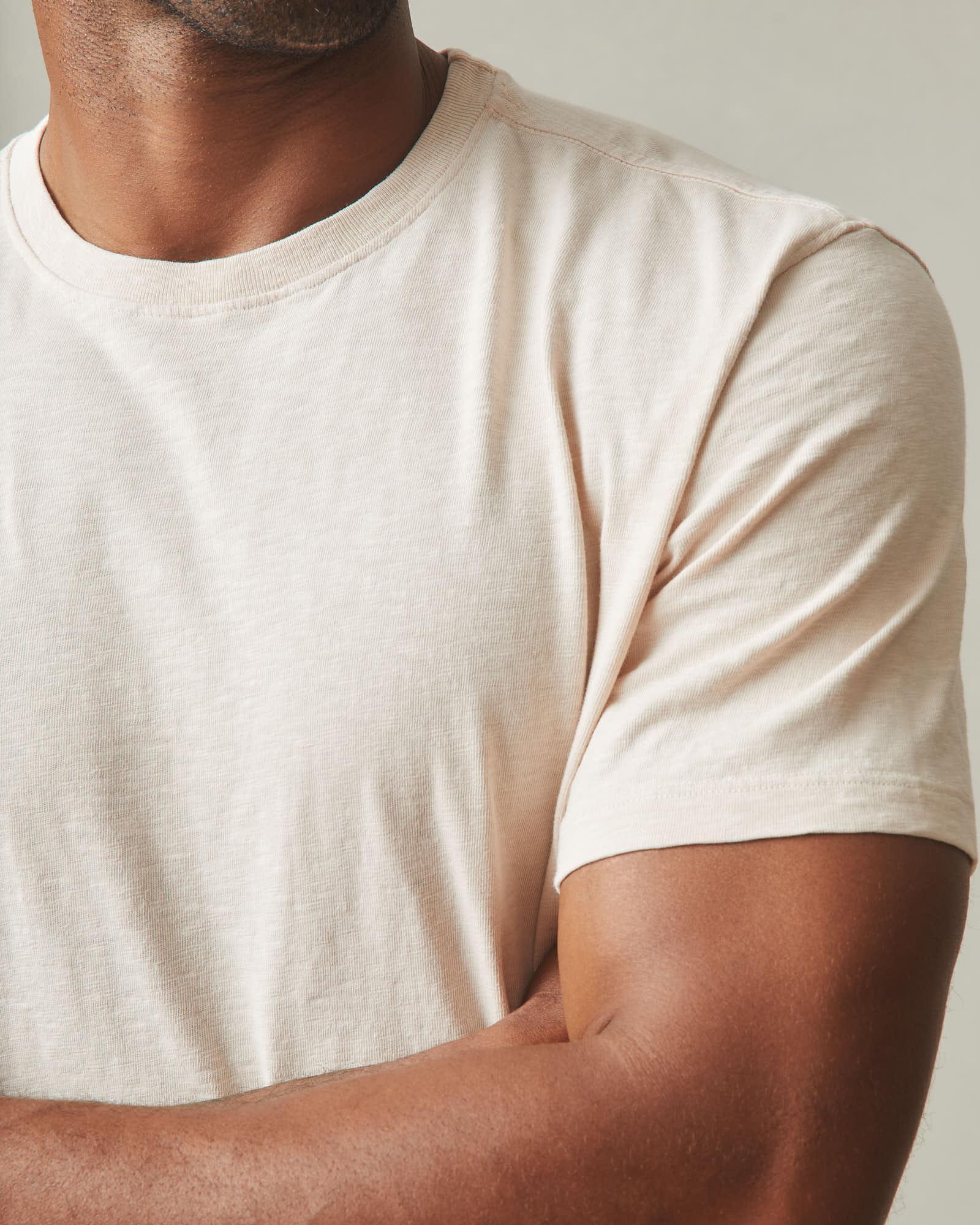 Men's Premium Slub Crew Tee - Almond Peach Product Image
