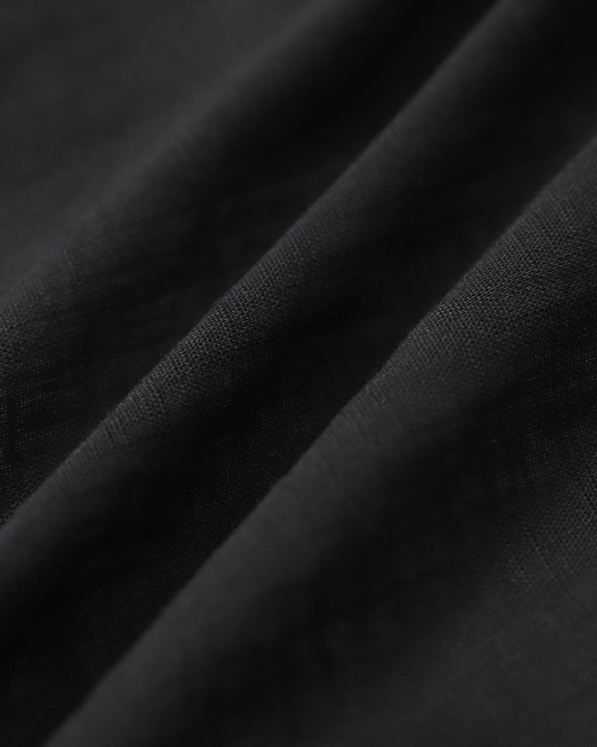 Black V-Neck Ruffle Blouse Product Image