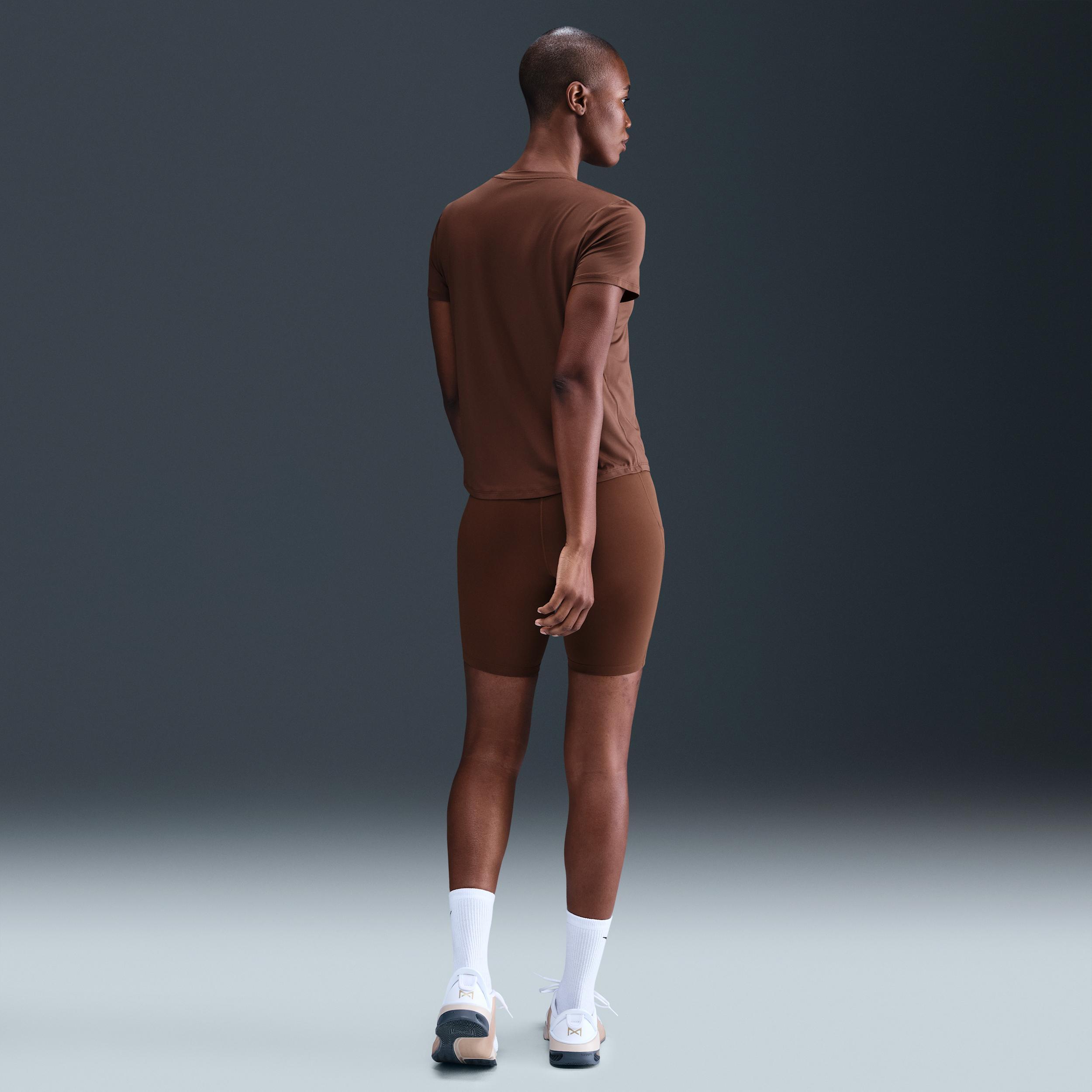 Nike Womens One High-Waisted 8 Biker Shorts with Pockets | FZ6758-265 Product Image