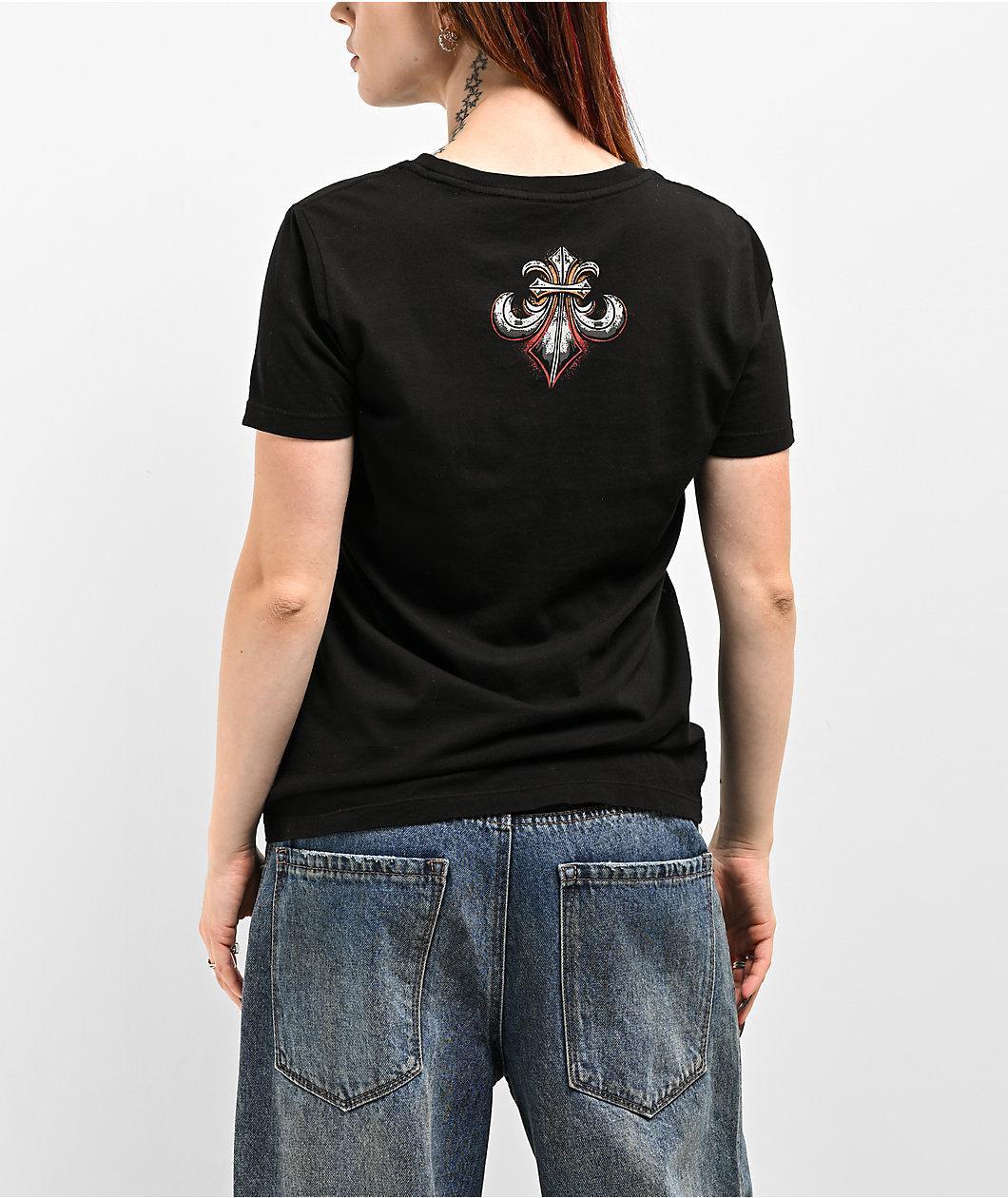 Affliction Cosmic Inferno Black T-Shirt Product Image