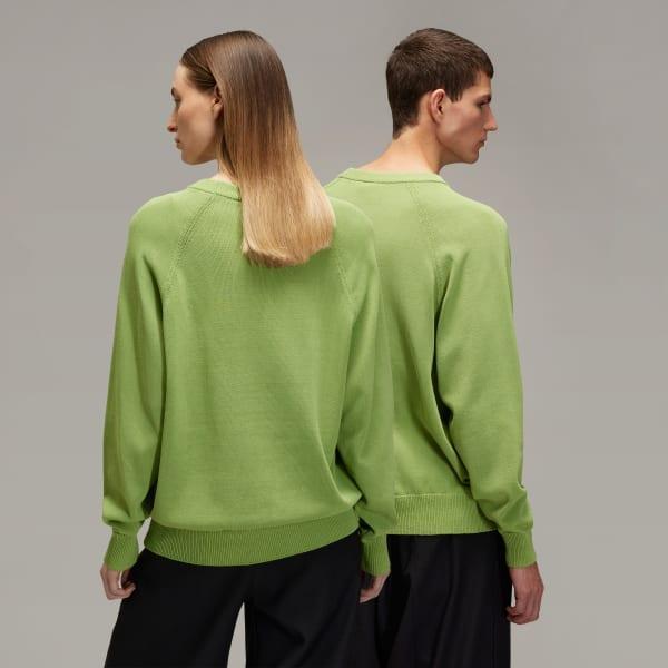 Y-3 Logo Knit Crew Sweatshirt Product Image