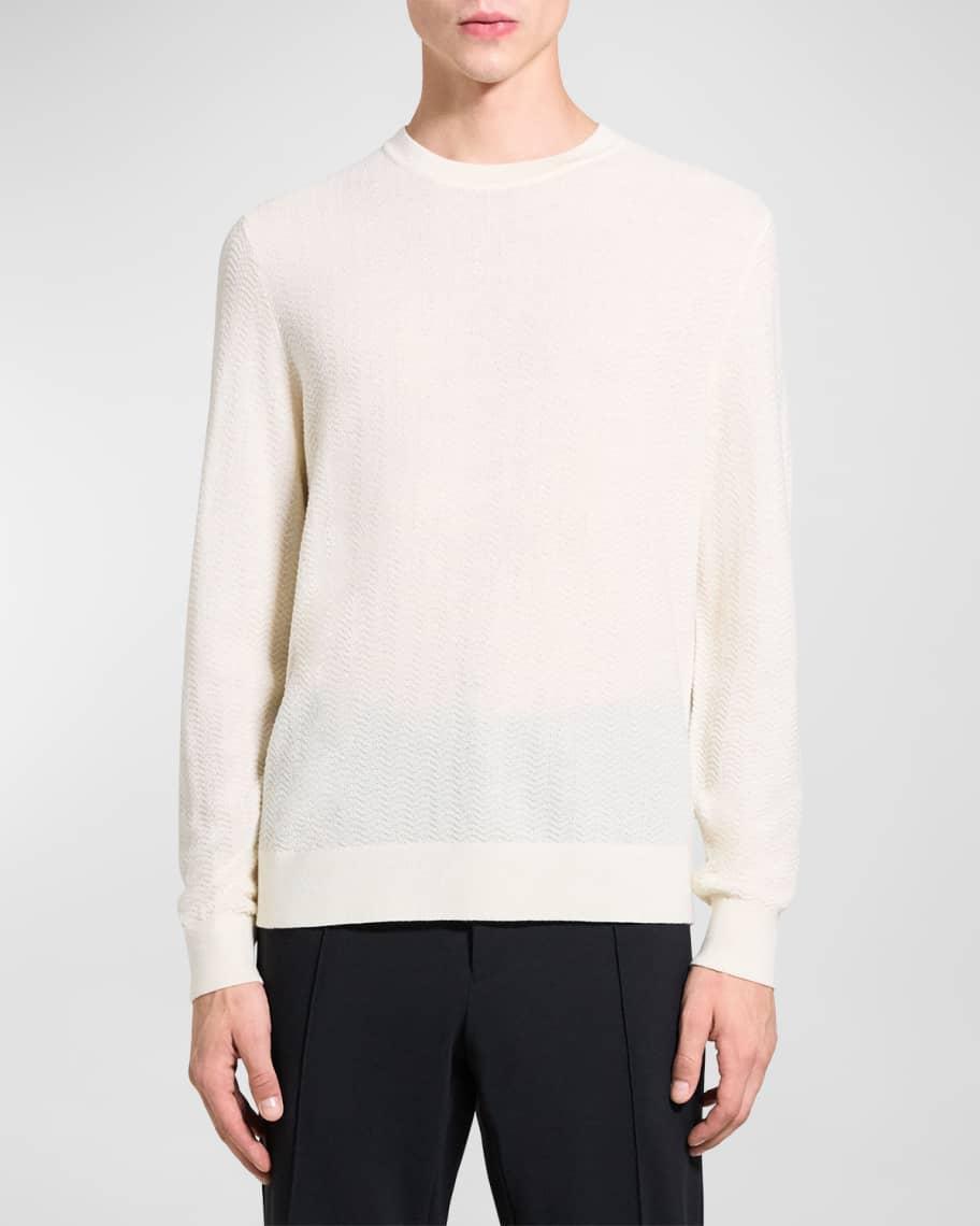 Mens Merino Wool Crewneck Sweater Product Image