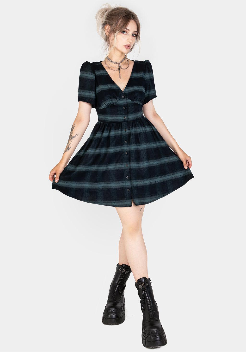 Greenlee Check Mini Dress Product Image