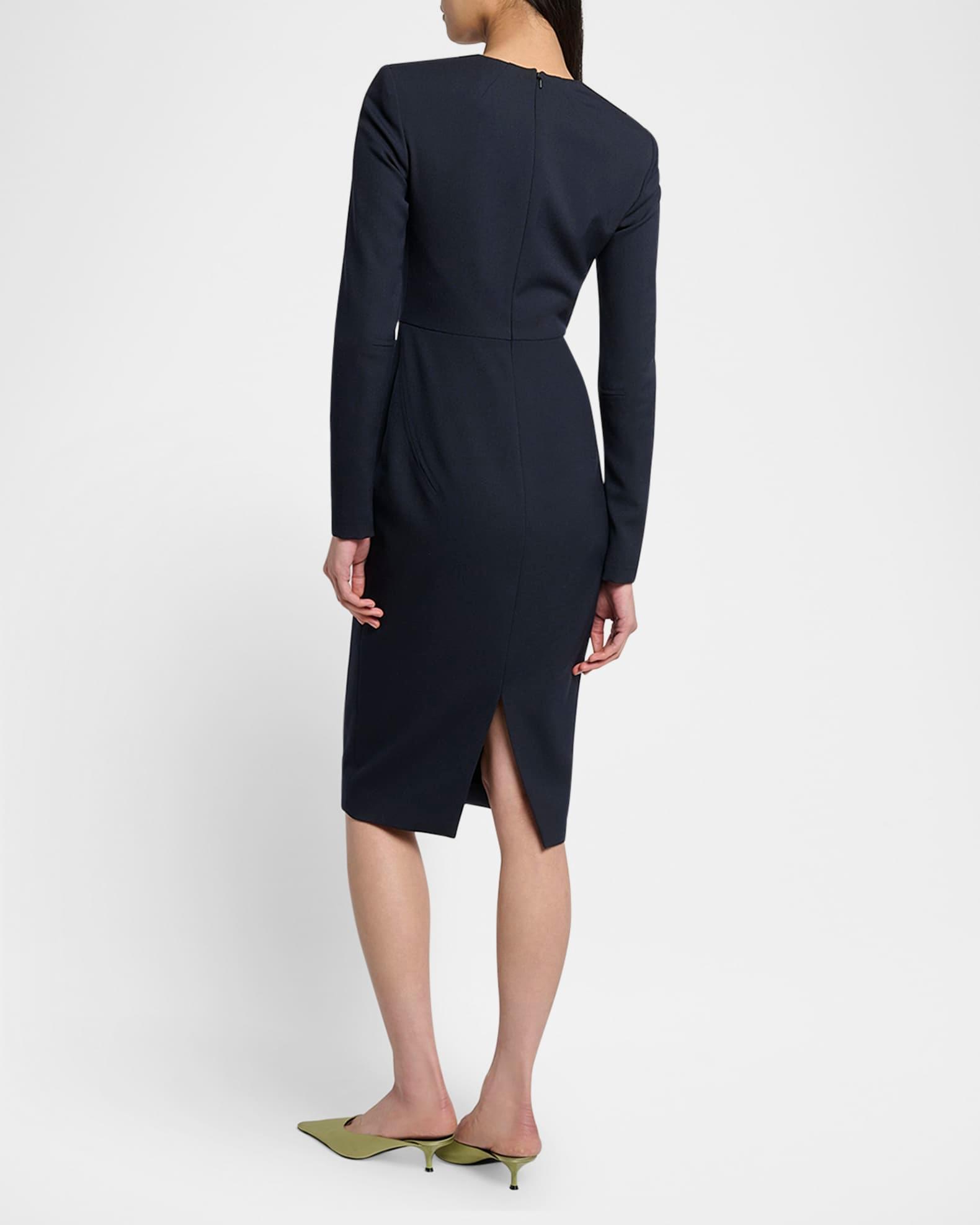 Bodycon Bi-Stretch Crepe Midi Dress Product Image