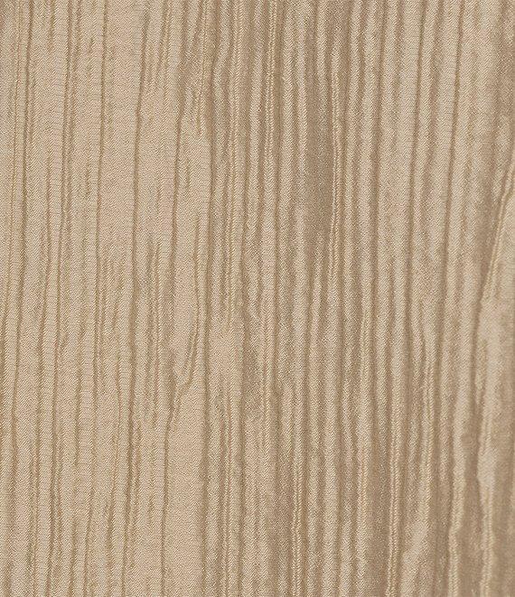 Eileen Fisher Crinkle Shimmer High Collar Bracelet Sleeve Open Front Jacket Product Image